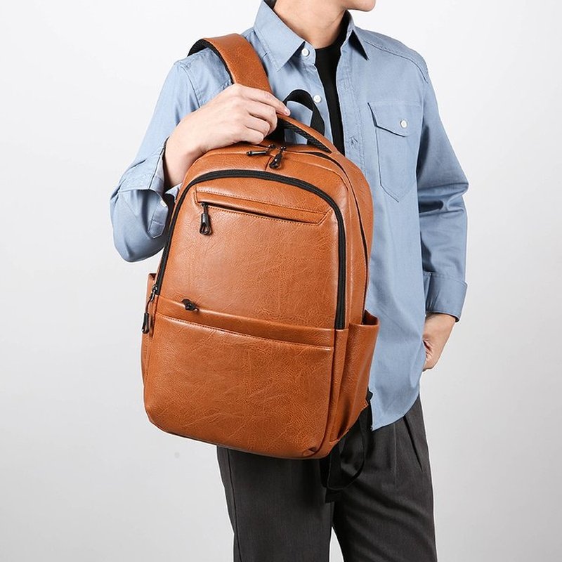 Ransel Bisnis Kulit Premium –  - Laptop Backpack 15.6 ulasan dan harga